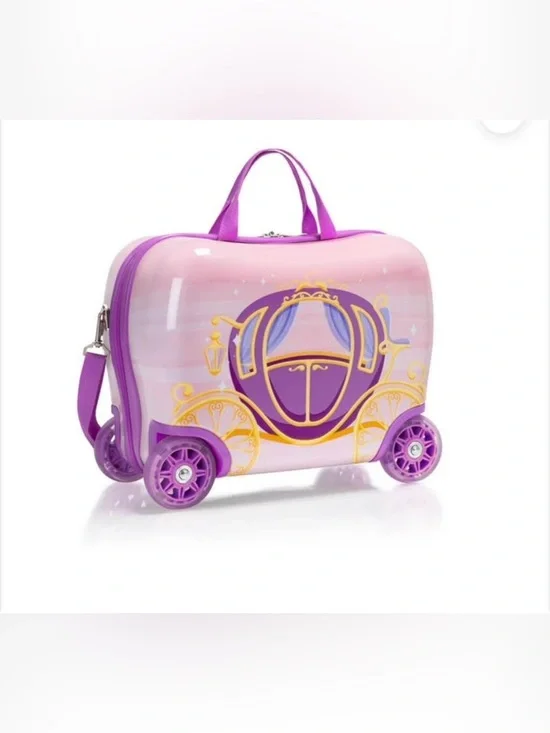 Kohl's Pink & Purple Princess Carriage Ride-On Kids Luggage - Picture 1 of 12